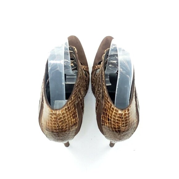 Balenciaga Strappy Pointed Toe Heels Brown Leather Womens US 9 - Picture 5 of 11